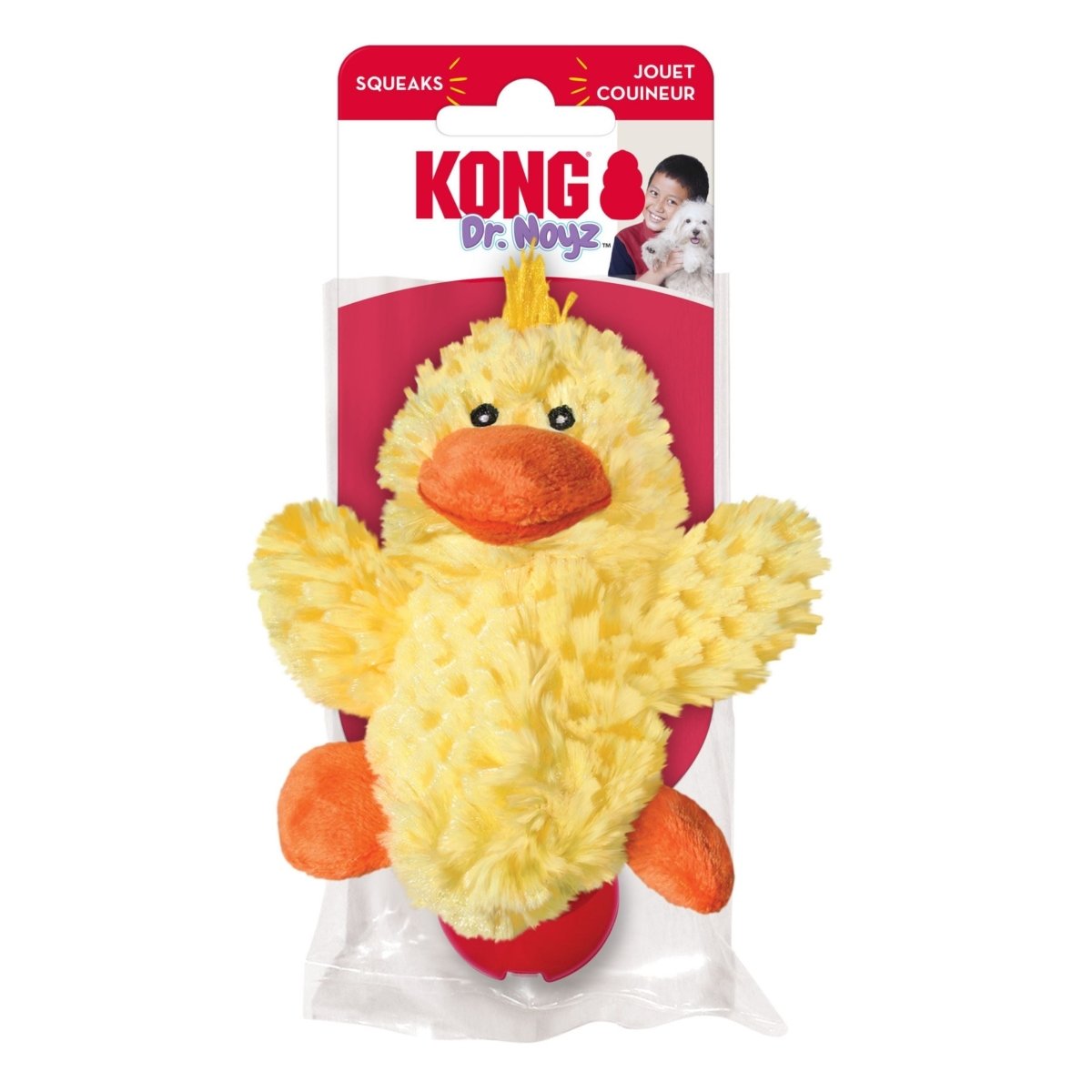 KONG Plush Dog Toy Duck 1ea/SM - Pets Perfect