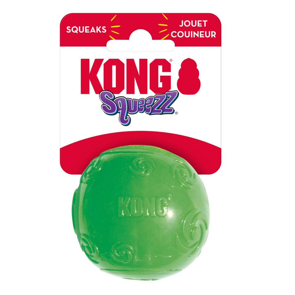 KONG Squeezz Ball Dog Toy Color Assorted Medium