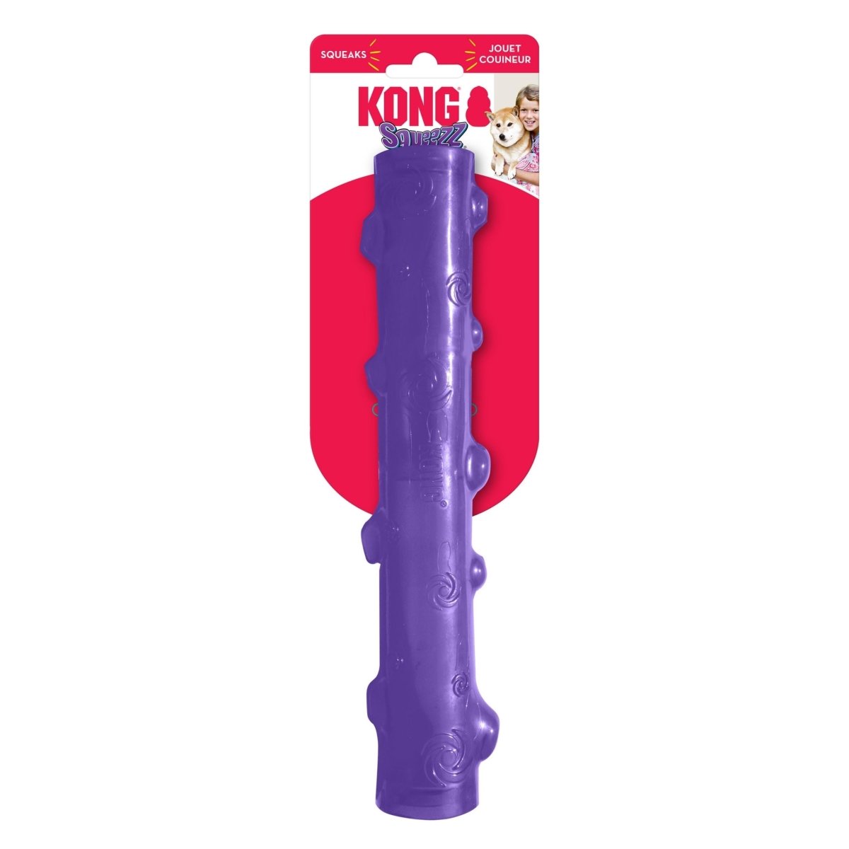 KONG Squeezz Stick Dog Toy Assorted 1ea/LG - Pets Perfect