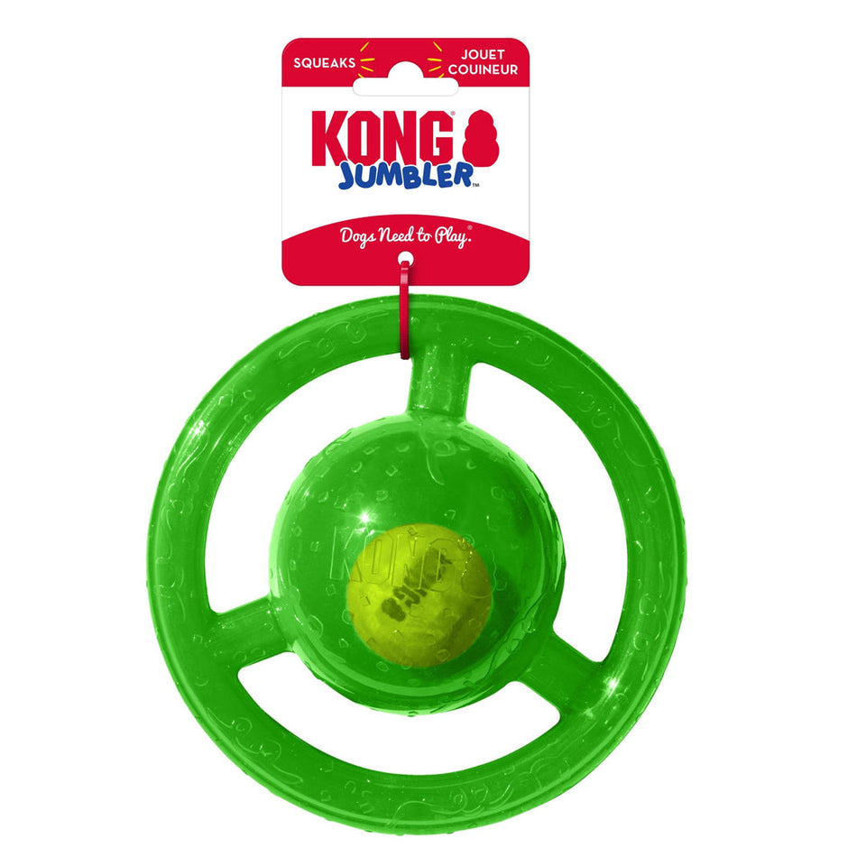 KONG Jumbler Dog Toy Disc Assorted Medium/Large