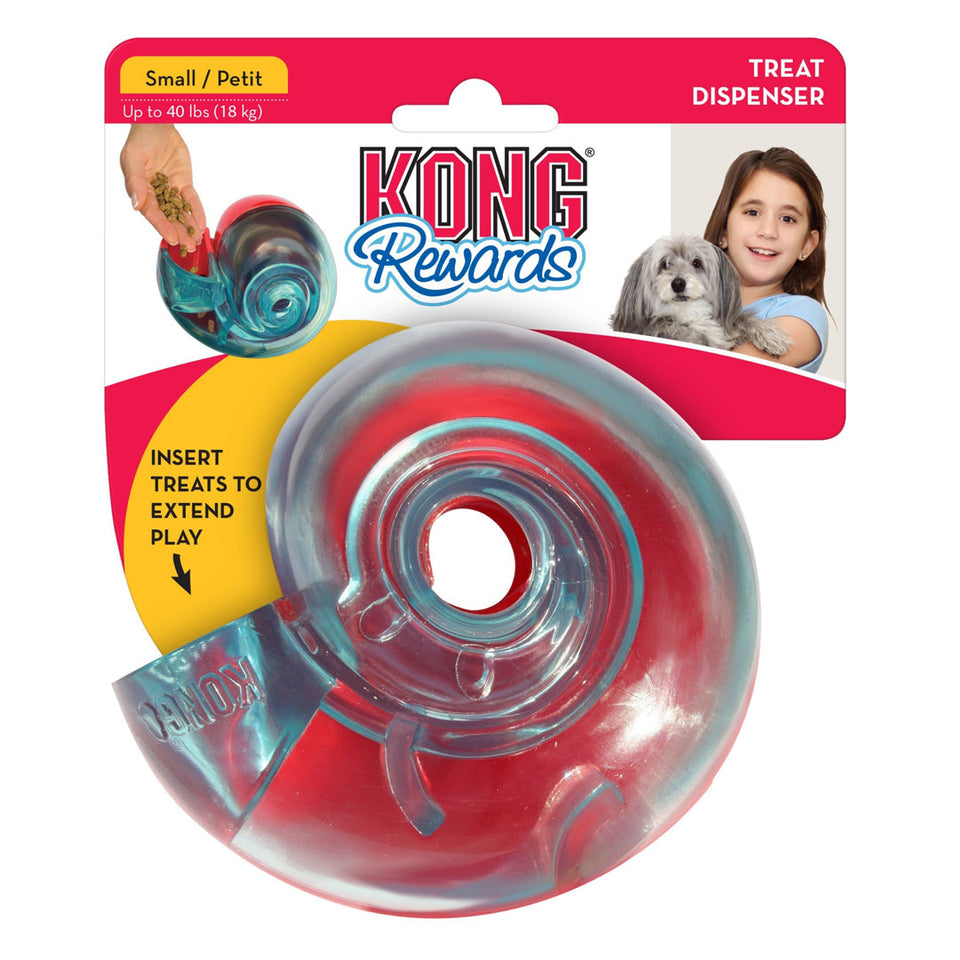KONG Rewards Treat Dispenser Dog Toy, Red Small