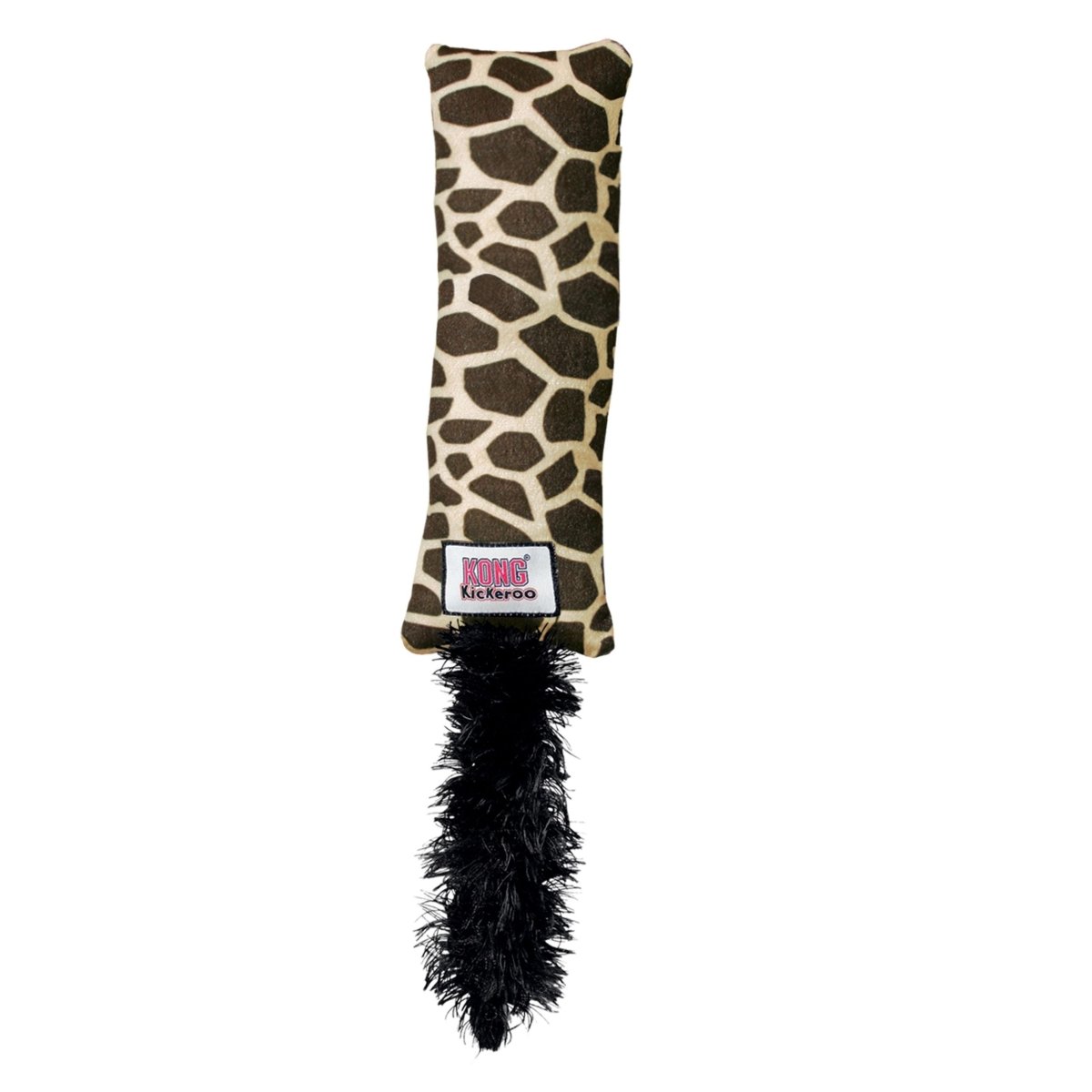 KONG Kickeroo Plush Pattern 1 Catnip Cat Toy Brown 1ea/One Size - Pets Perfect