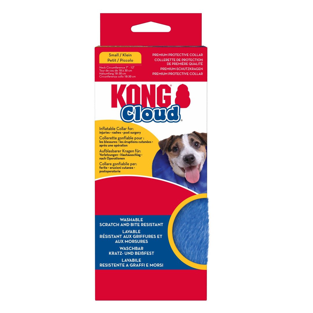 KONG Inflatable E - Collar Blue 1ea/SM - Pets Perfect