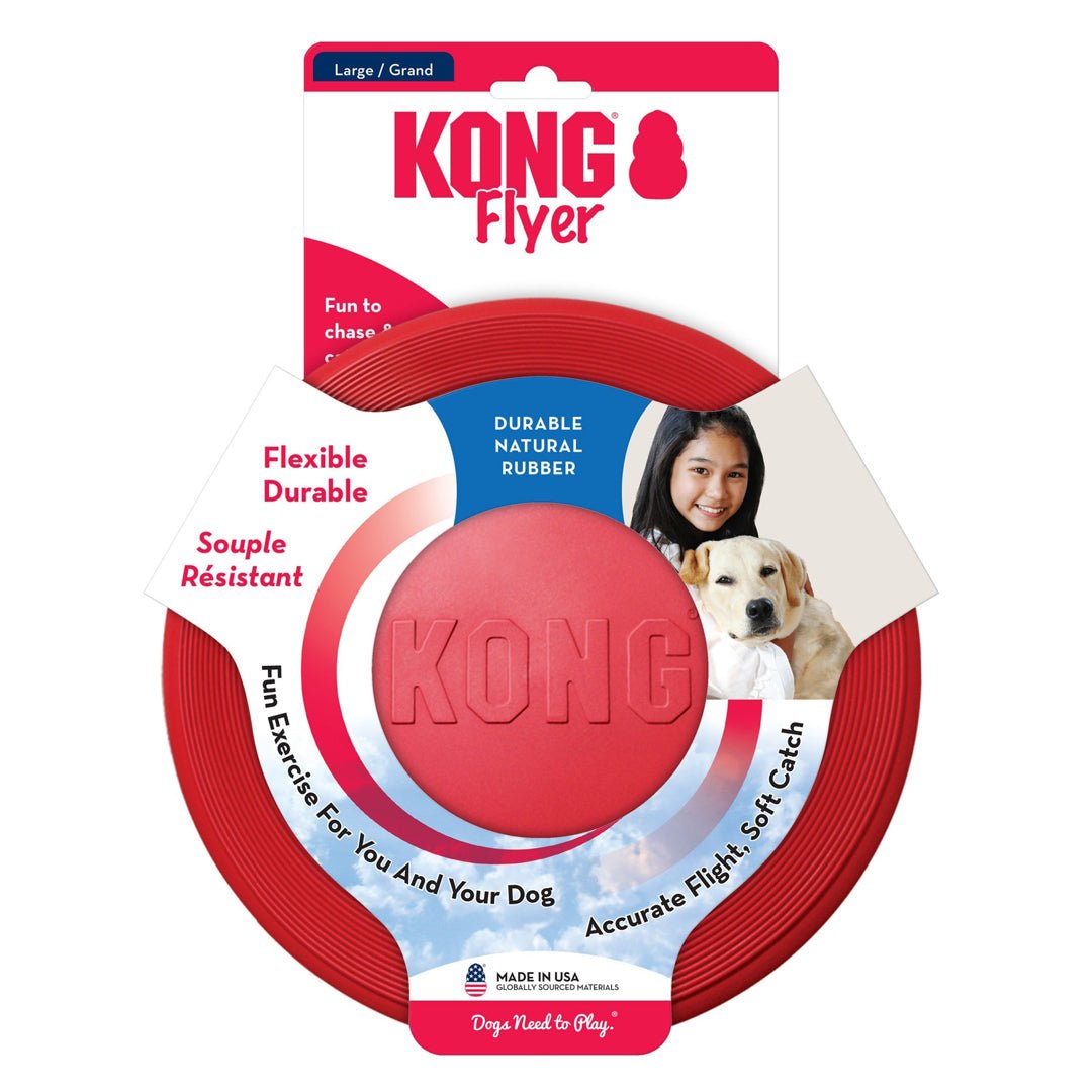 KONG Flyer Dog Toy Red 1ea/LG - Pets Perfect