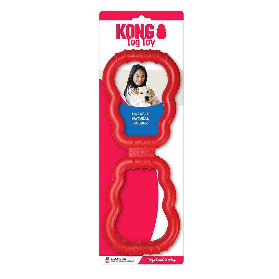 KONG Tug Toy With Control-Flex Dog Toy, Red Small