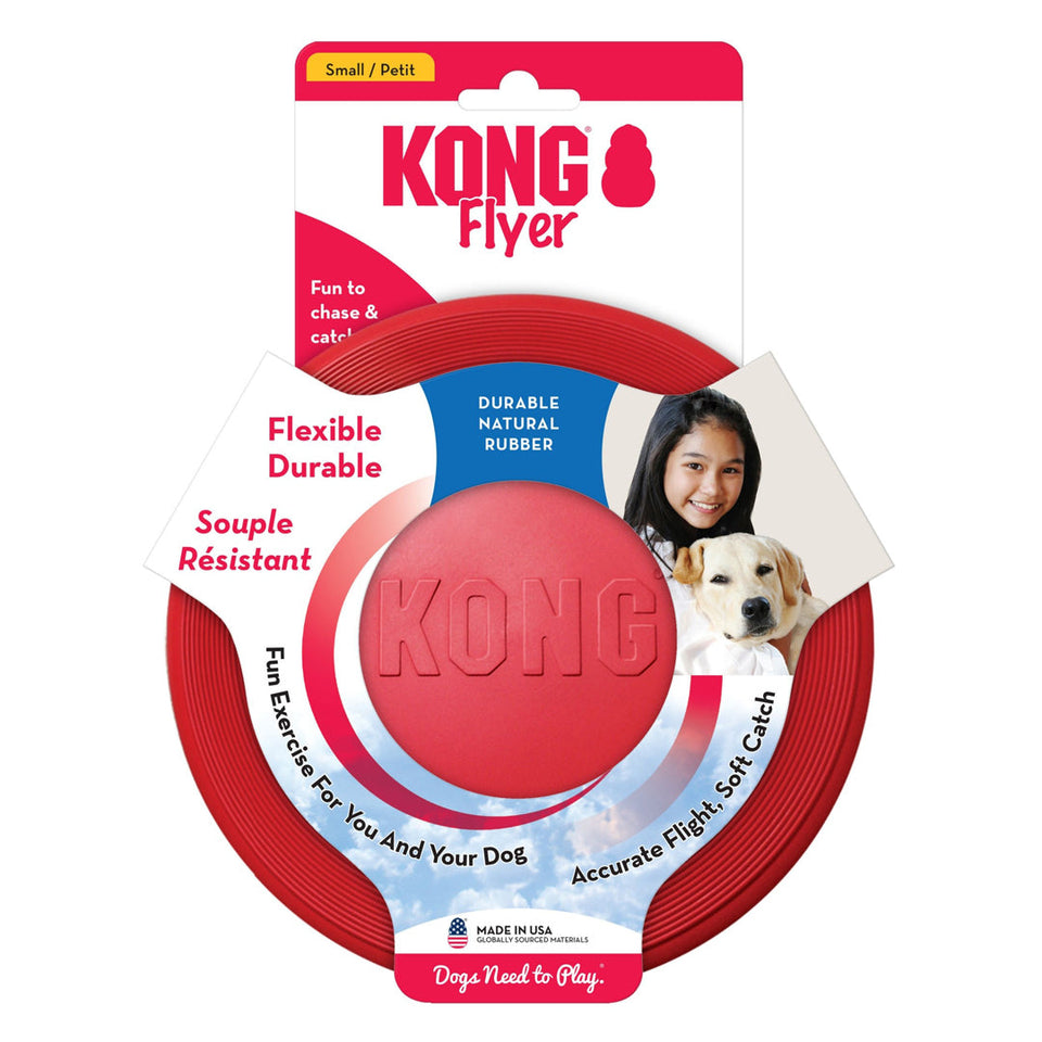KONG Flyer Dog Toy, Red Small