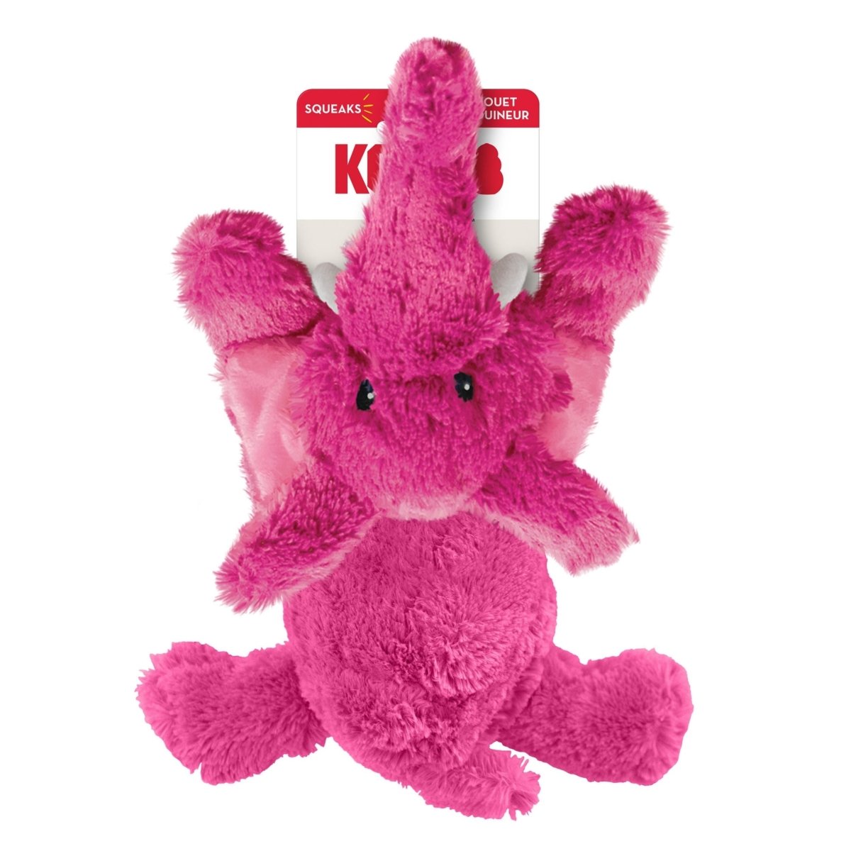 KONG Cozie Elmer Elephant Plush Dog Toy Pink 1ea/MD - Pets Perfect