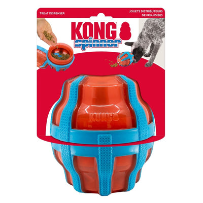 KONG Spinner Treat Dispenser Dog Toy Red/Blue Large