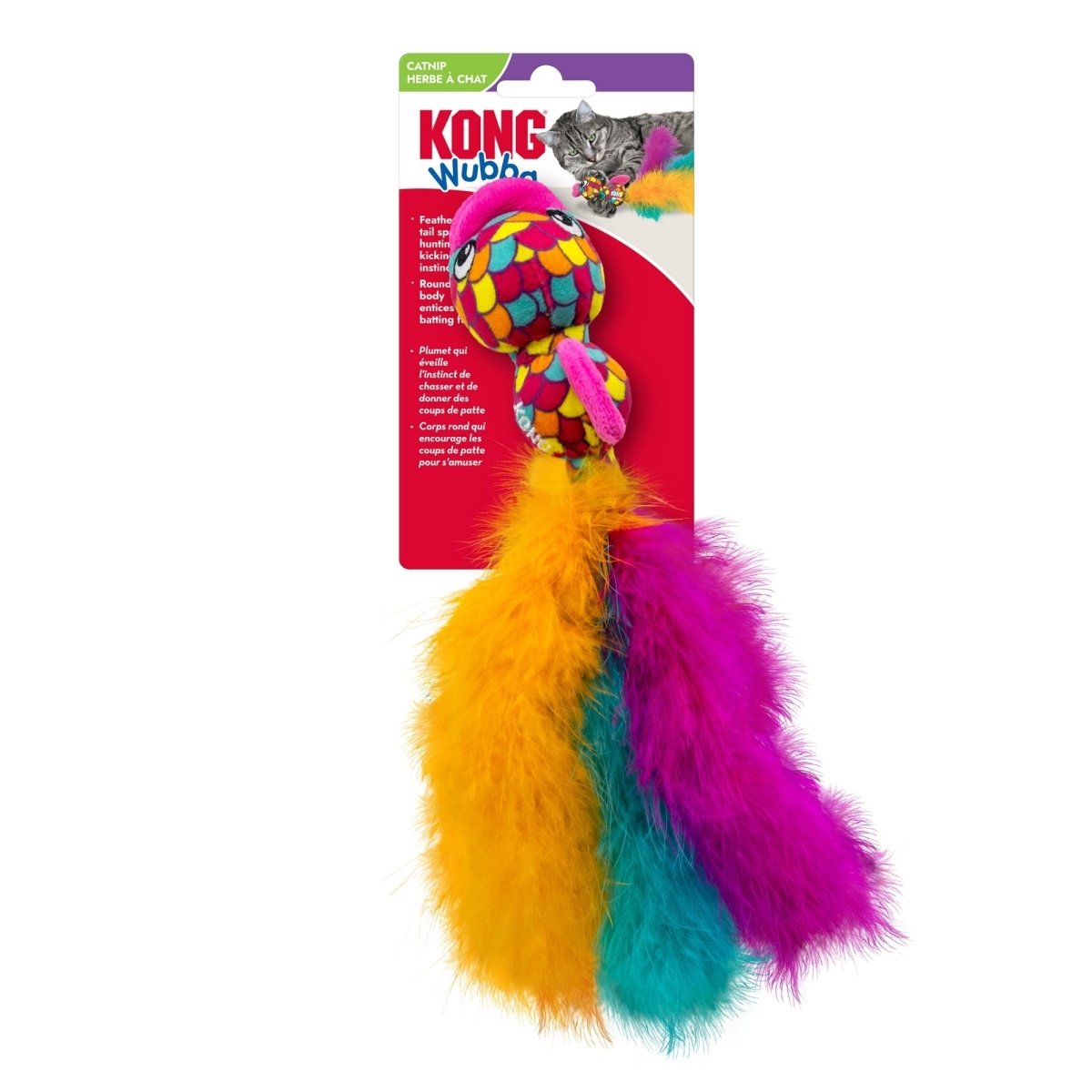Kong Cat Wubba Fish Assorted One Size - Pets Perfect