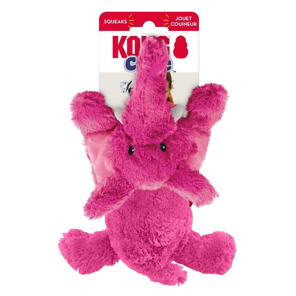 KONG Cozie Elmer Elephant Plush Dog Toy Pink Small