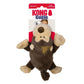 KONG Cozie Spunky Monkey Plush Dog Toy Brown 1ea/SM - Pets Perfect