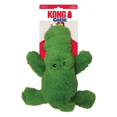 KONG Cozie Ali Alligator Plush Dog Toy, Green X-Large