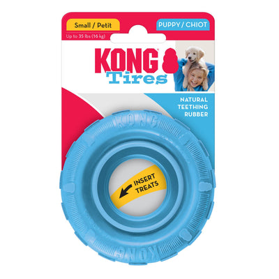 KONG Puppy Tires Dog Toy Assorted Small