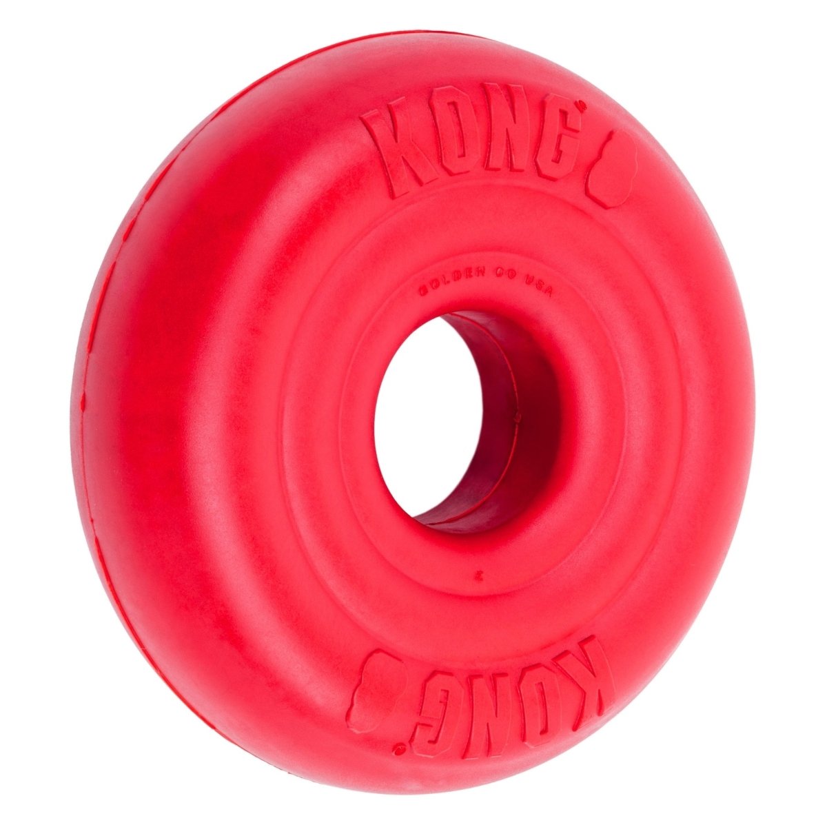 KONG Donut Natural Rubber Chew & Fetch Dog Toy | Large/X - Large - Pets Perfect