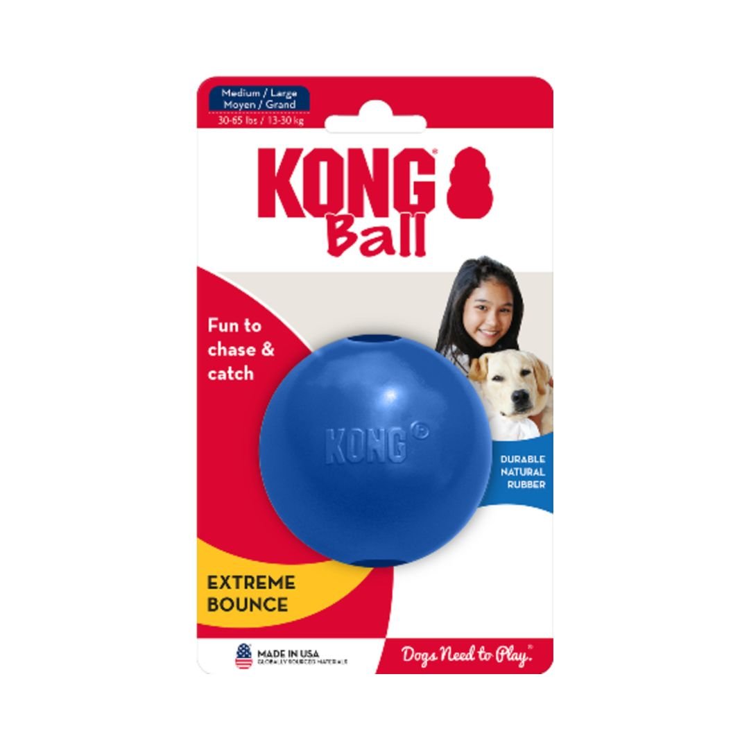 KONG Old Glory Ball with Hole Dog Toy – Medium/Large - Pets Perfect