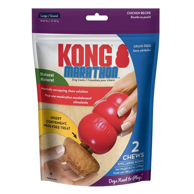 KONG Marathon Dog Treats Chicken 2 ct, Large