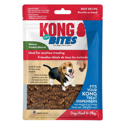 KONG Bites Mini Beef Dog Treats Grain-Free Soft, 5 oz