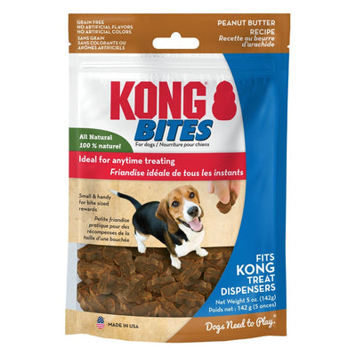 KONG Bites Peanut Butter Dog Treats Grain-Free Soft, 5 oz