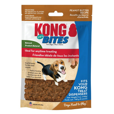 KONG Bites Mini Peanut Butter Dog Treats Grain-Free Soft, 5 oz