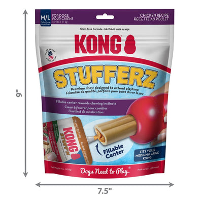 KONG Stufferz Chicken Dental Dog Chew Medium & Large 1 ct