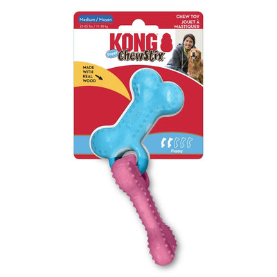 KONG ChewStix Puppy Linked Bones Dog Toy, Medium (2 ct)