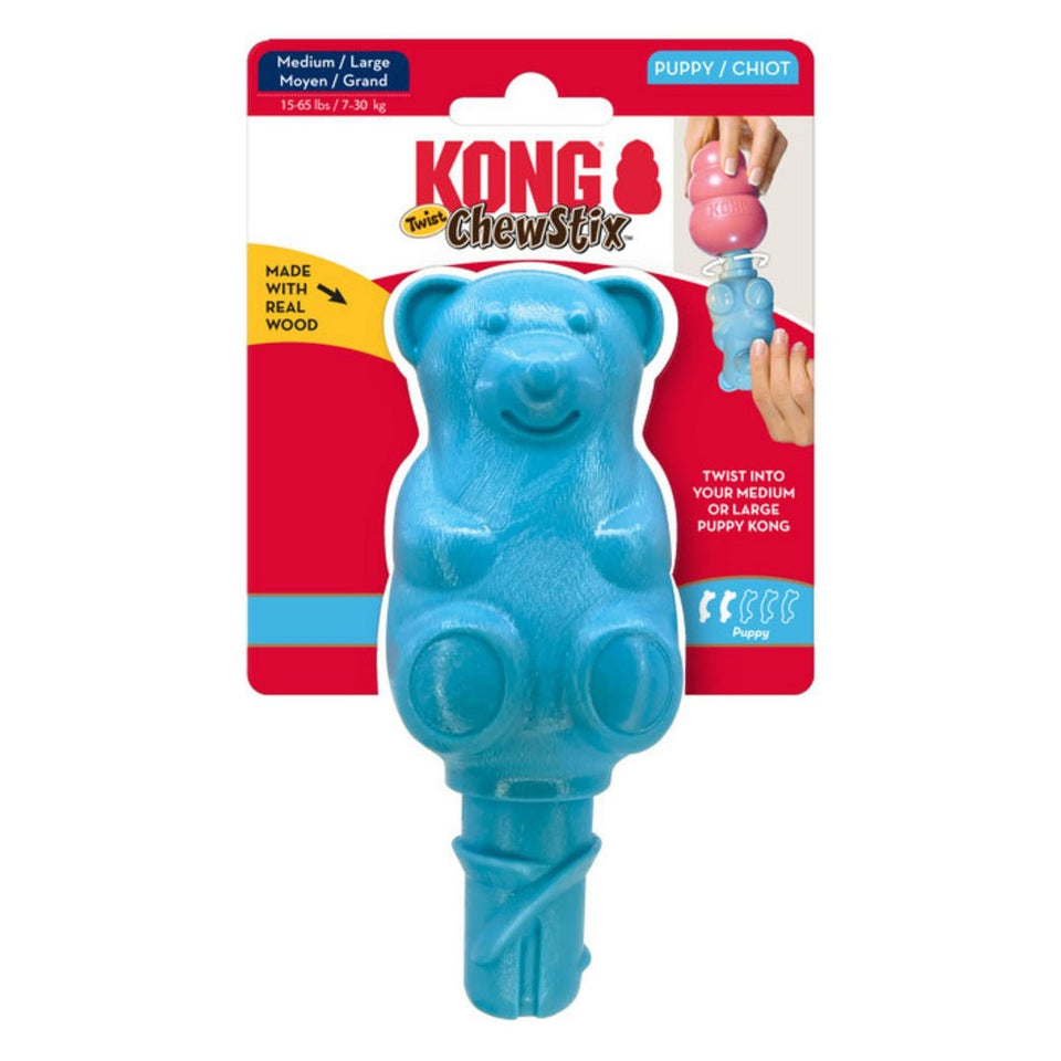 KONG ChewStix Puppy Twist Dog Toy, Large