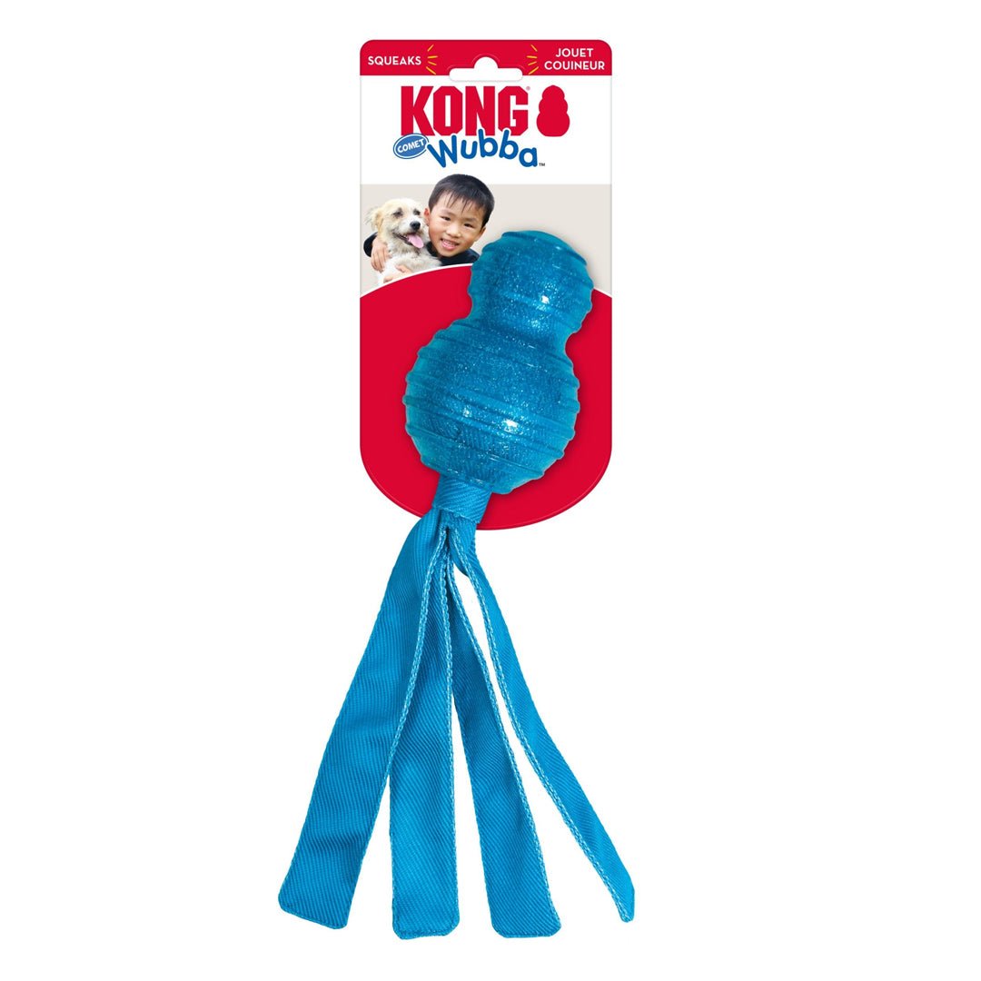 KONG Wubba Dog Toy Comet Blue 1ea/LG - Pets Perfect