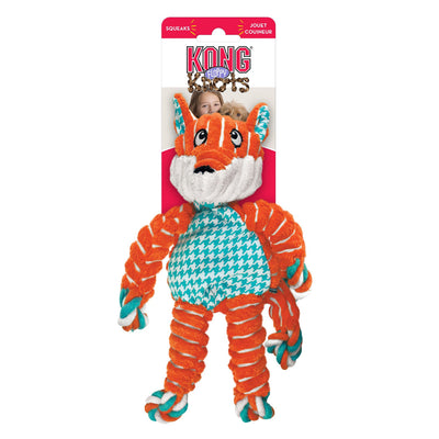 KONG Floppy Knots Fox Dog Toy Multi-Color Small/Medium
