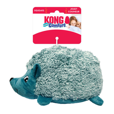 KONG Comfort HedgeHug Plush Dog Toy - Squeaky & Crinkle, Medium