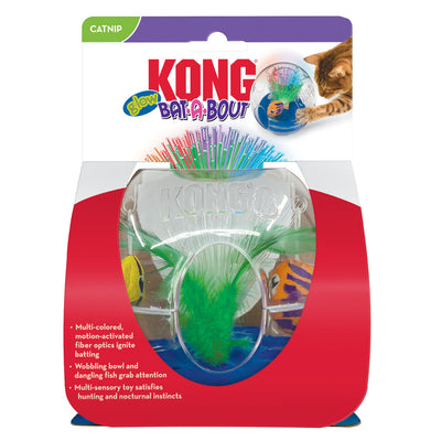 KONG Bat-A-Bout Glow Aquarium Cat Toy Medium