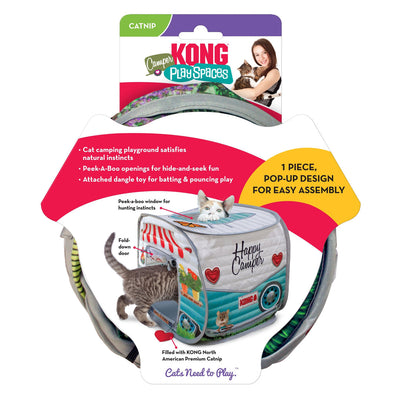 KONG Play Spaces Camper Catnip Cat Toy Multi-Color