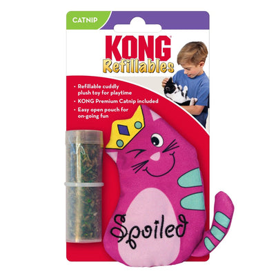 KONG Refillables Purrsonality Spoiled Catnip Cat Toy Pink