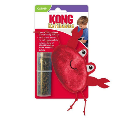 KONG Refillables Critter Catnip Cat Toy Crab