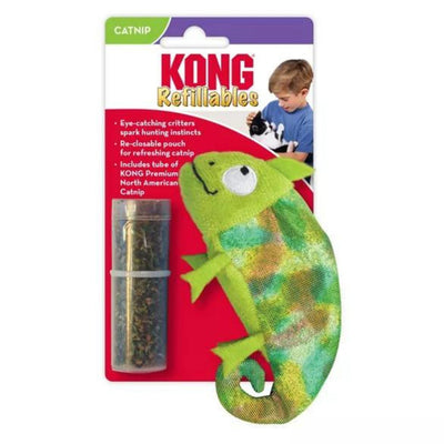 KONG Refillables Critter Catnip Cat Toy Chameleon