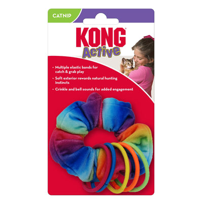 KONG Active Scrunchie Catnip Cat Toy Multi-Color