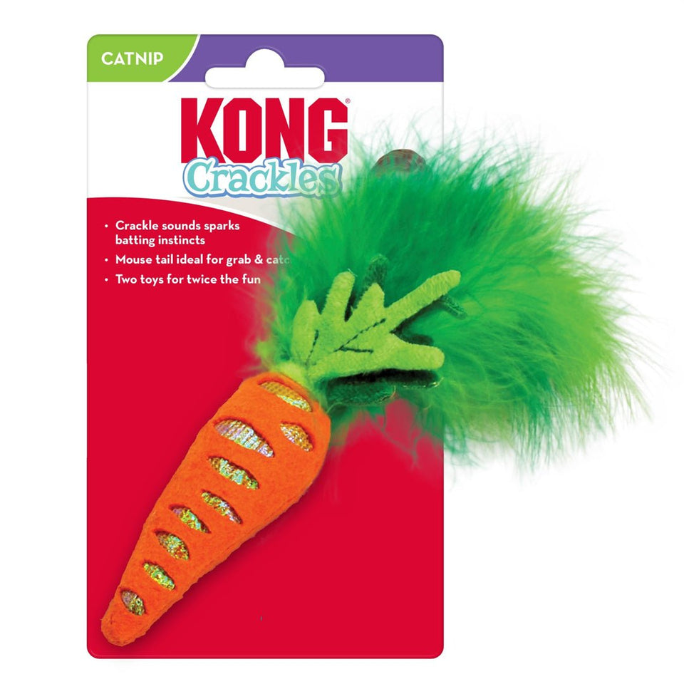 KONG Crackles Rootz Catnip Cat Toy Assorted