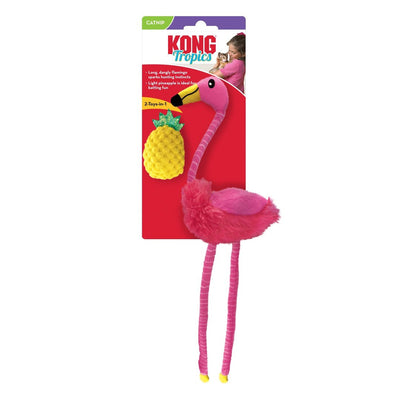 KONG Tropics Flamingo & Pinapple Cat Toy 2 ct