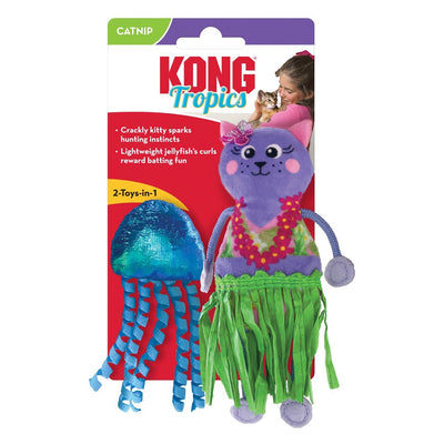 KONG Tropics Hula Cat & Jelley Fish Cat Toy 2 ct