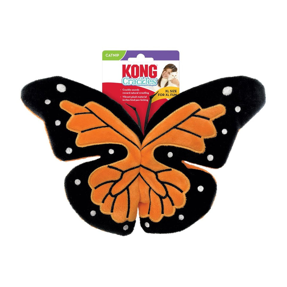 KONG Crackles Flutterz Cat Toy Orange