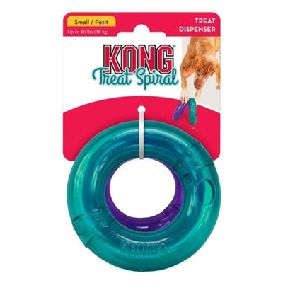 KONG Treat Spiral Ring Treat Dispenser Dog Toy - Assorted, Small
