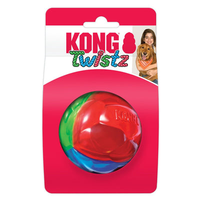 KONG Twistz Ball Dog Toy - Multi-Color, Large