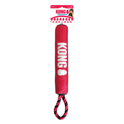 KONG Signature Stick with Rope Dog Toy, Red Medium