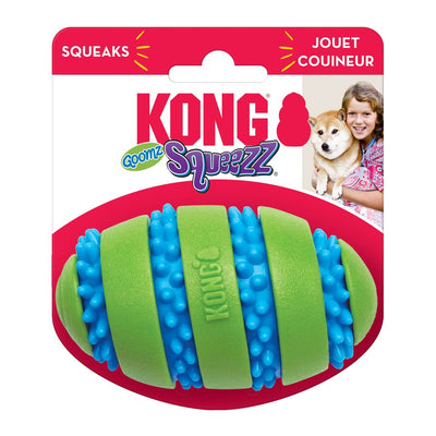 KONG Squeezz Goomz Football Dog Toy Medium