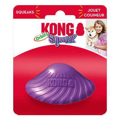 KONG Squeezz Orbitz Dog Toy Saucer Assorted Medium/Large