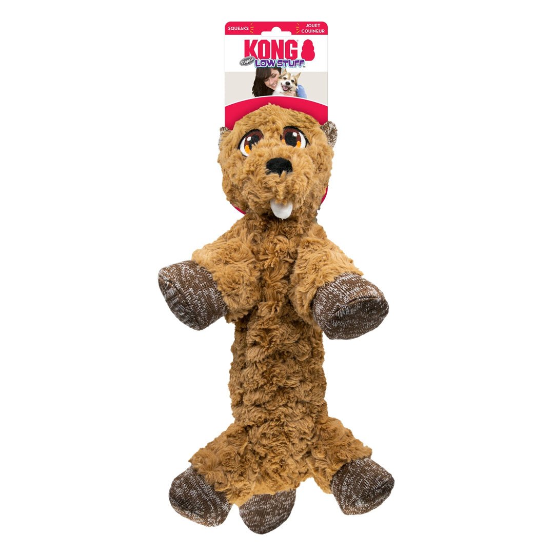 KONG Low Stuff Flopzie Beaver Dog Toy – Medium - Pets Perfect