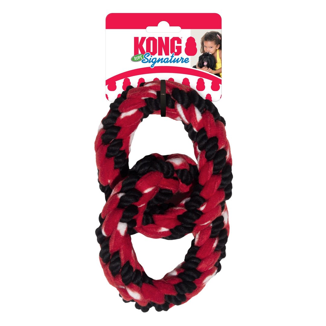 KONG Signature Rope Double Ring Tug Dog Toy 1ea - Pets Perfect