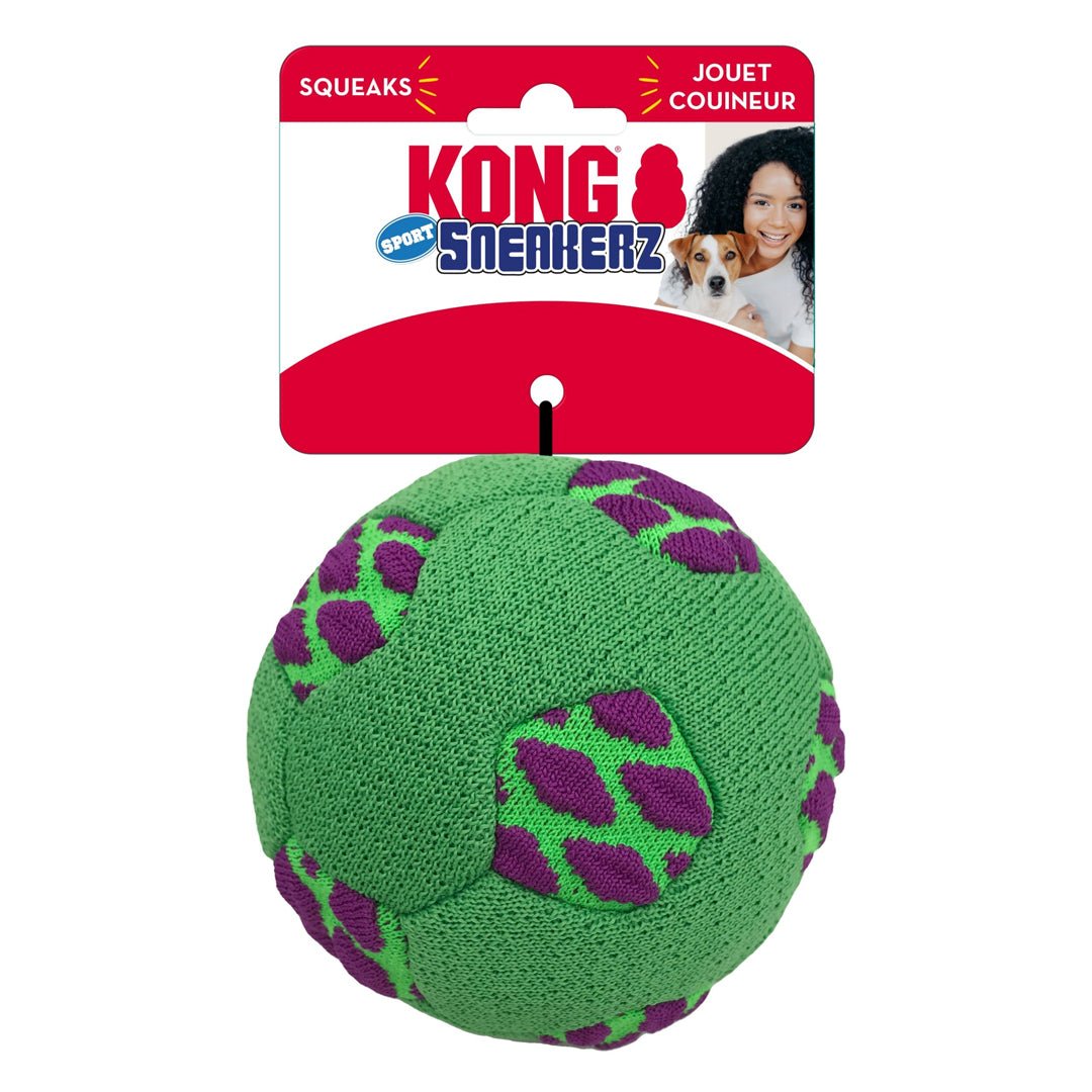 KONG Sneakerz Sport Soccer Ball Dog Toy 1ea/MD - Pets Perfect