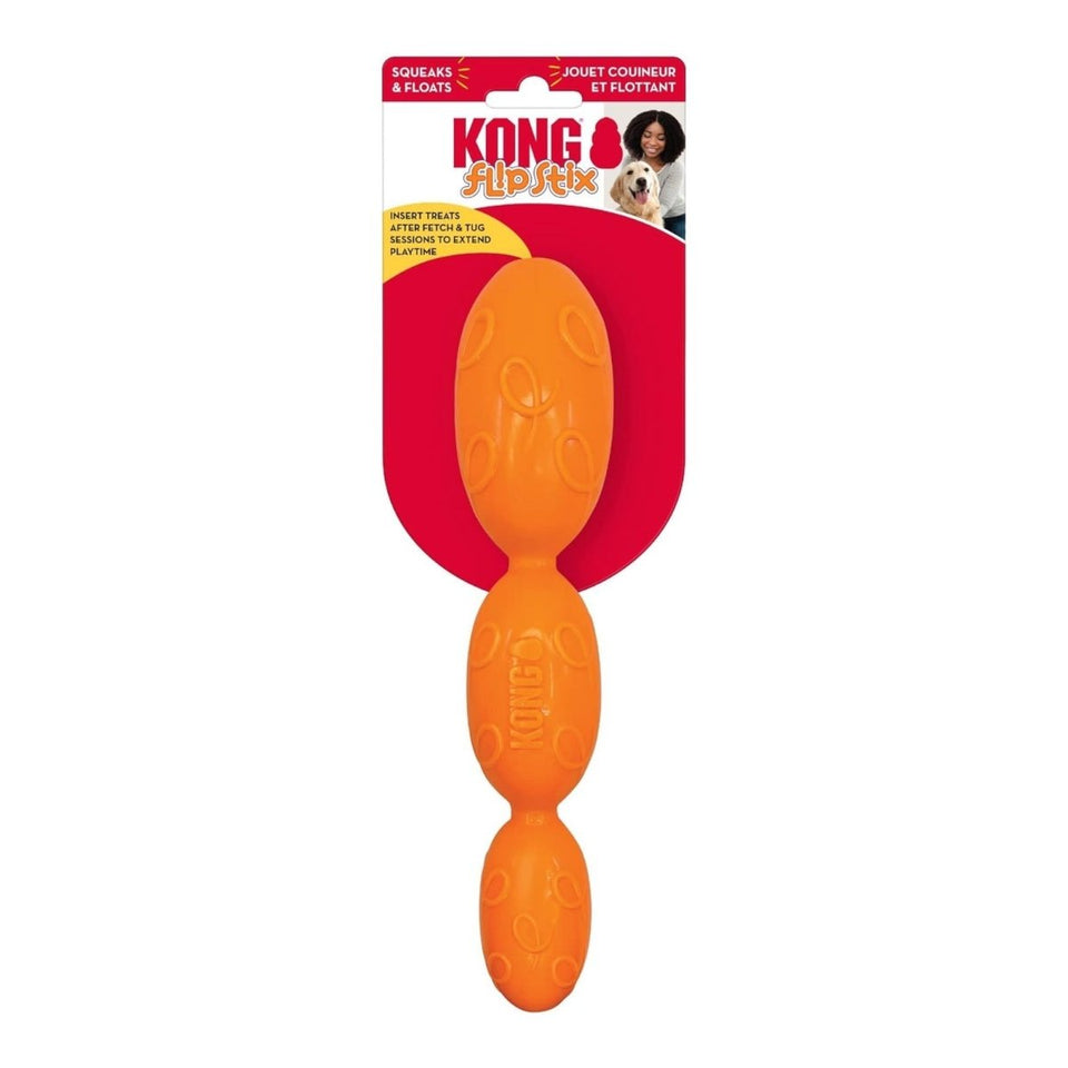 KONG Flip Stix Dog Toy - Medium, Fetch, Tug & Treat-Dispensing