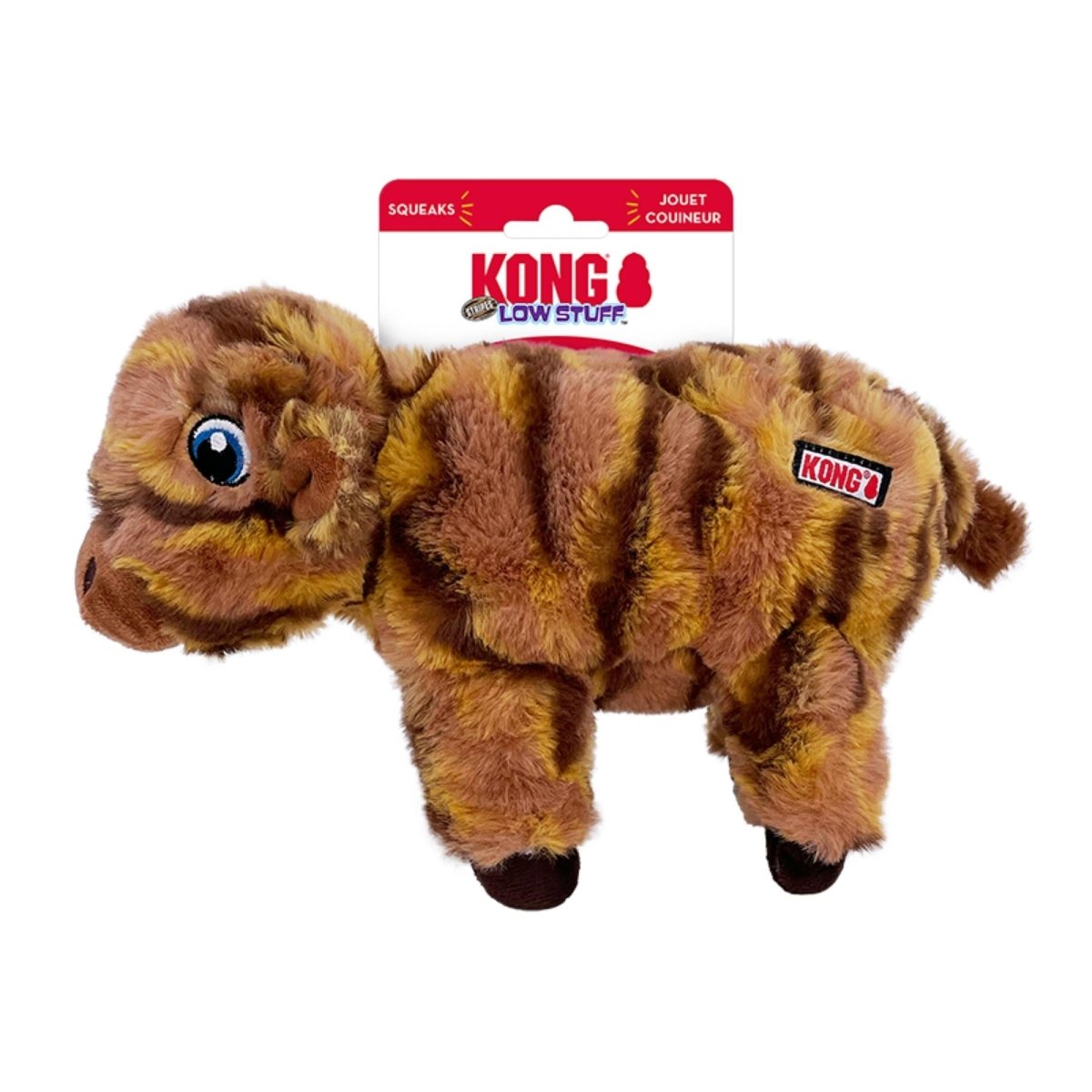 KONG Low Stuff Stripes Cow Dog Toy – Medium - Pets Perfect