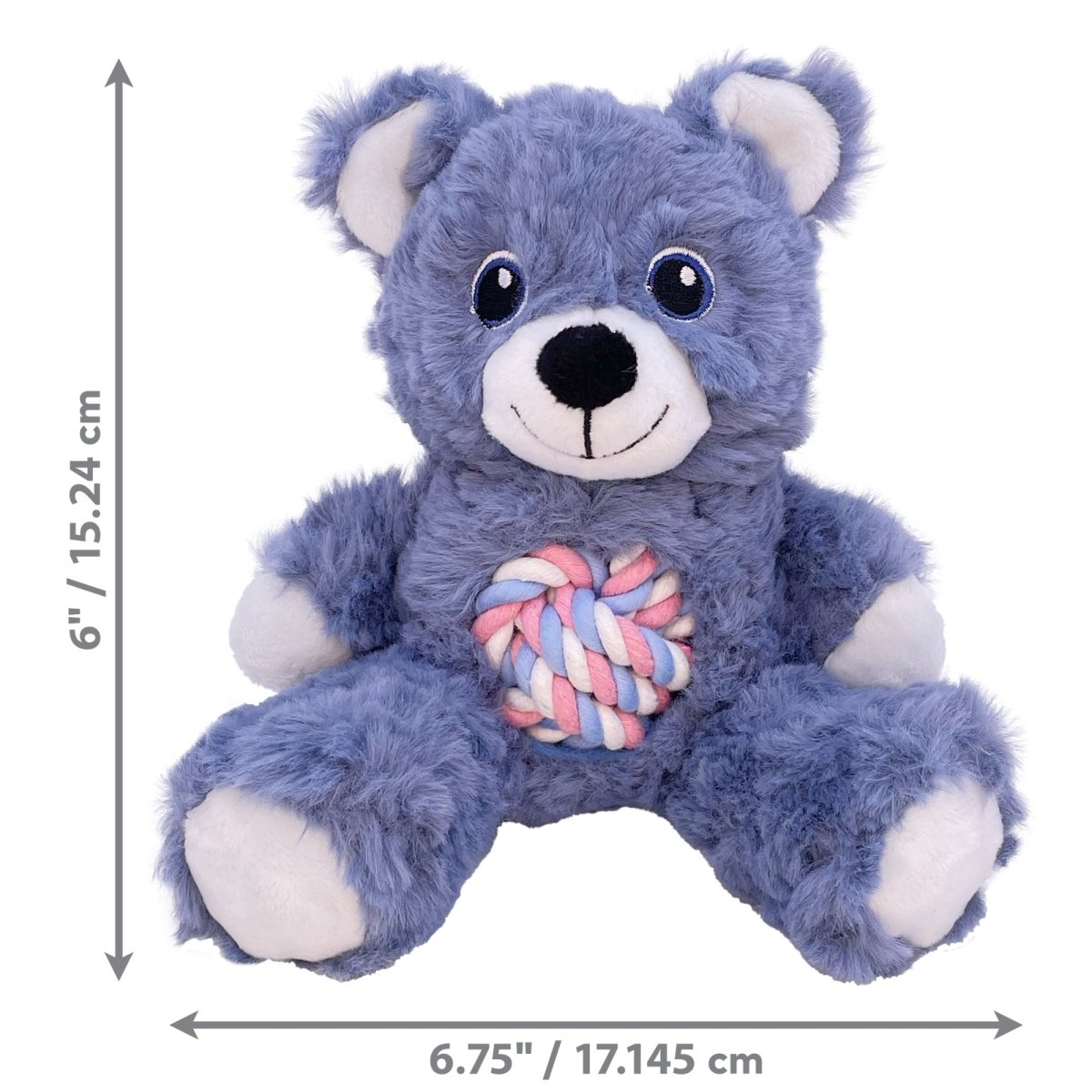 KONG Knots Teddy Dog Toy – Small (Assorted Colors) - Pets Perfect